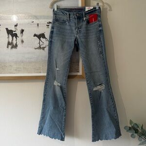 Lucky Brand Mid Rise Flare Light Blue Denim